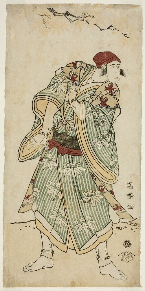 The Actor Ichikawa Yaozo III as the Sparrow Seller Bunji Yasukata (Sandai-me Ichikawa Yaozo no suzume uri Bunji Yasukata) by…