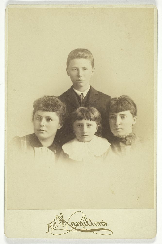 Untitled (Portrait of Four Children) by Unknown