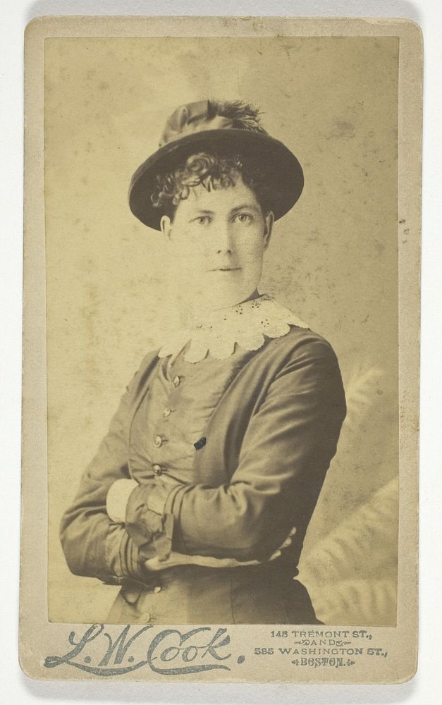 Untitled (Portrait of Woman with Hat) by Unknown