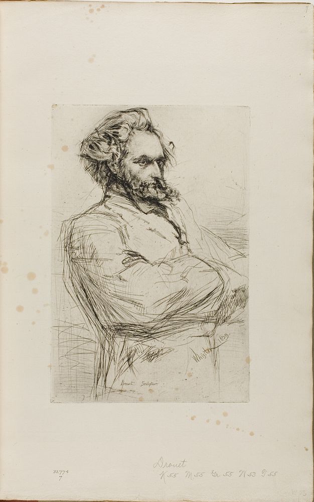 C. L. Drouet, Sculptor by James McNeill Whistler