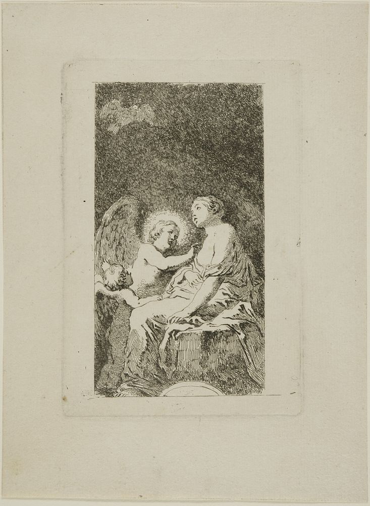 Saint Catherine of Alexandria Cured by an Angel by Jean Honoré Fragonard