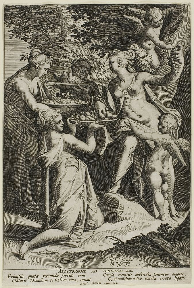 Venus Receiving Gifts by Aegidius Sadeler, II
