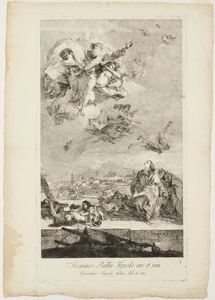 Saint Thecla Praying for the End of the Plague in the City of Este by Lorenzo Tiepolo