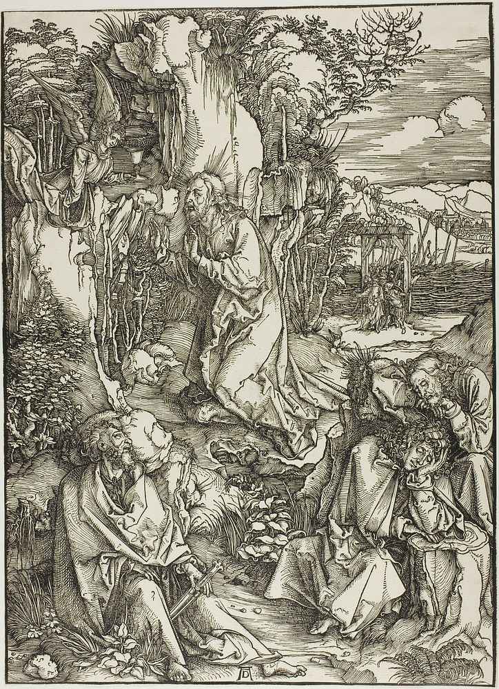 Agony in the Garden, from The Large Passion by Albrecht Dürer