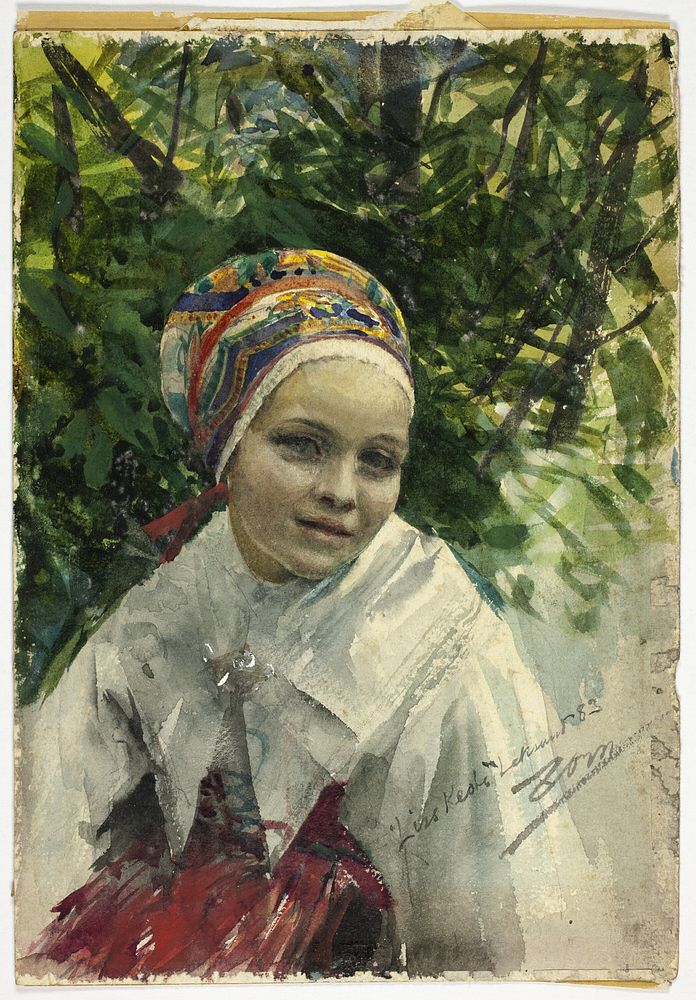 Portrait of a Girl by Anders Zorn