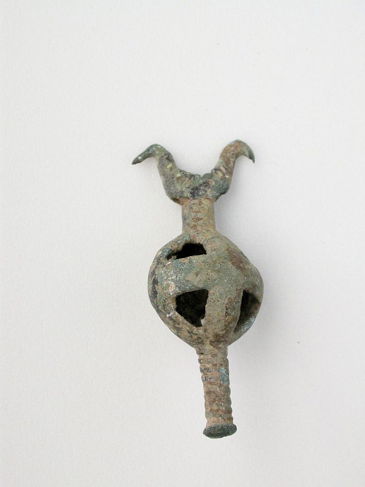 Double Birds on Openwork Sphere with Post by Ancient Greek