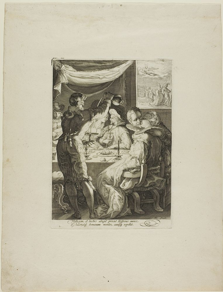 Evening, plate two from Four Times of Day by Jan Saenredam