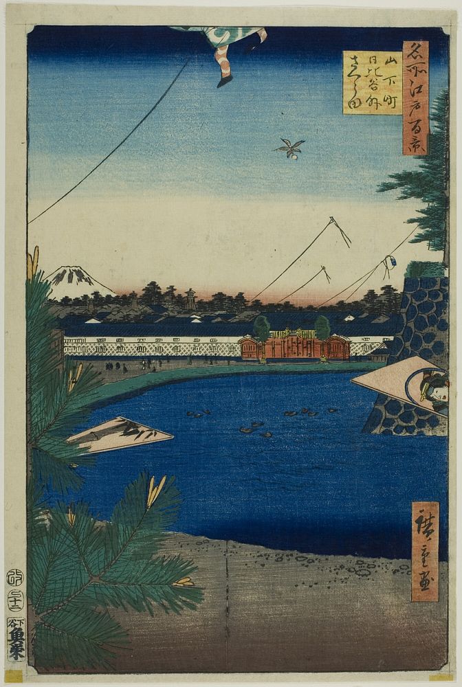 Hibiya and Soto-Sakurada from Yamashita-cho (Yamashita-cho Hibiya Soto-Sakurada), from the series "One Hundred Famous Views…