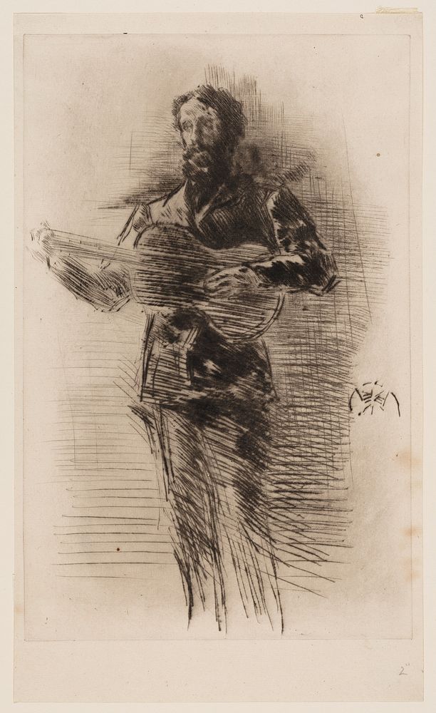 The Guitar Player (M.W. Ridley) by James McNeill Whistler