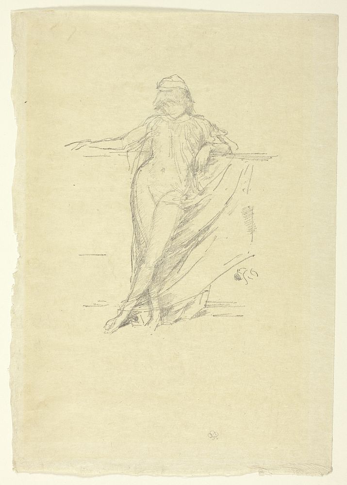 Little Draped Figure, Leaning by James McNeill Whistler