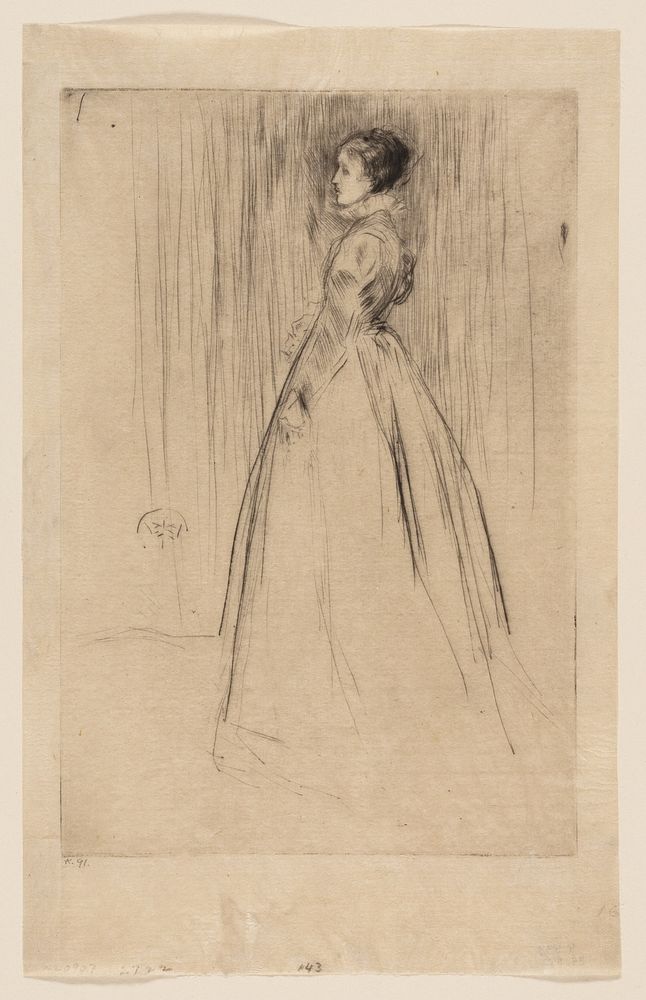 The Velvet Dress (Mrs Leyland) by James McNeill Whistler