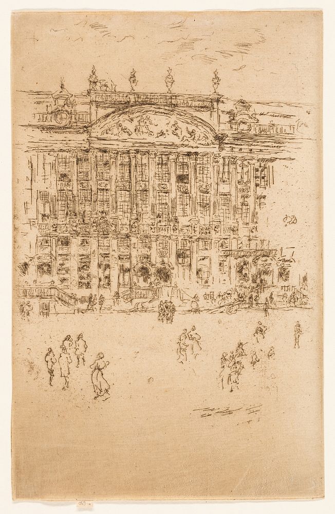 Grand' Place, Brussels by James McNeill Whistler