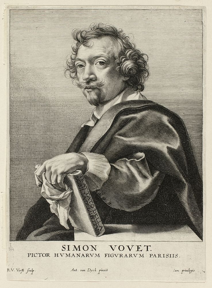 Simon Vouet by Robert van Voerst