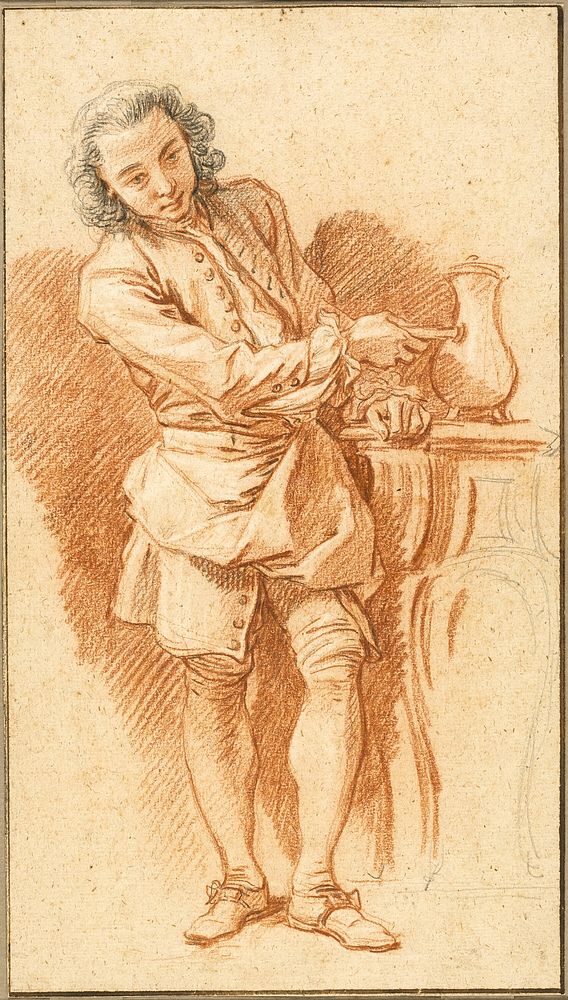 Study of Valet with Coffee Pot by François Boucher