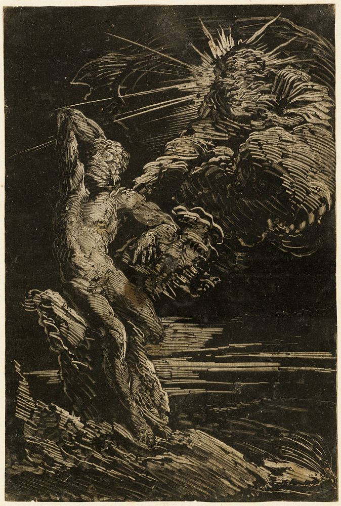 The Creation of Adam by Giovanni Benedetto Castiglione