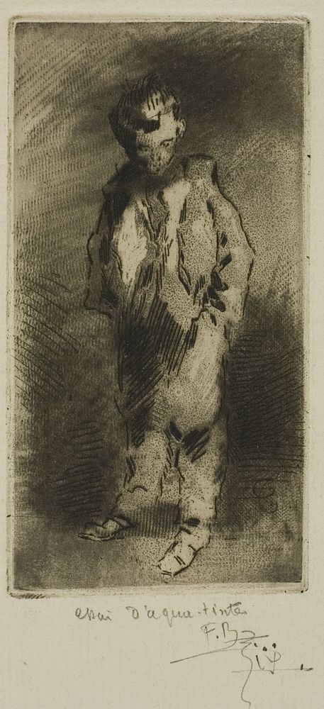 A Young Street Urchin by Félix Hilaire Buhot