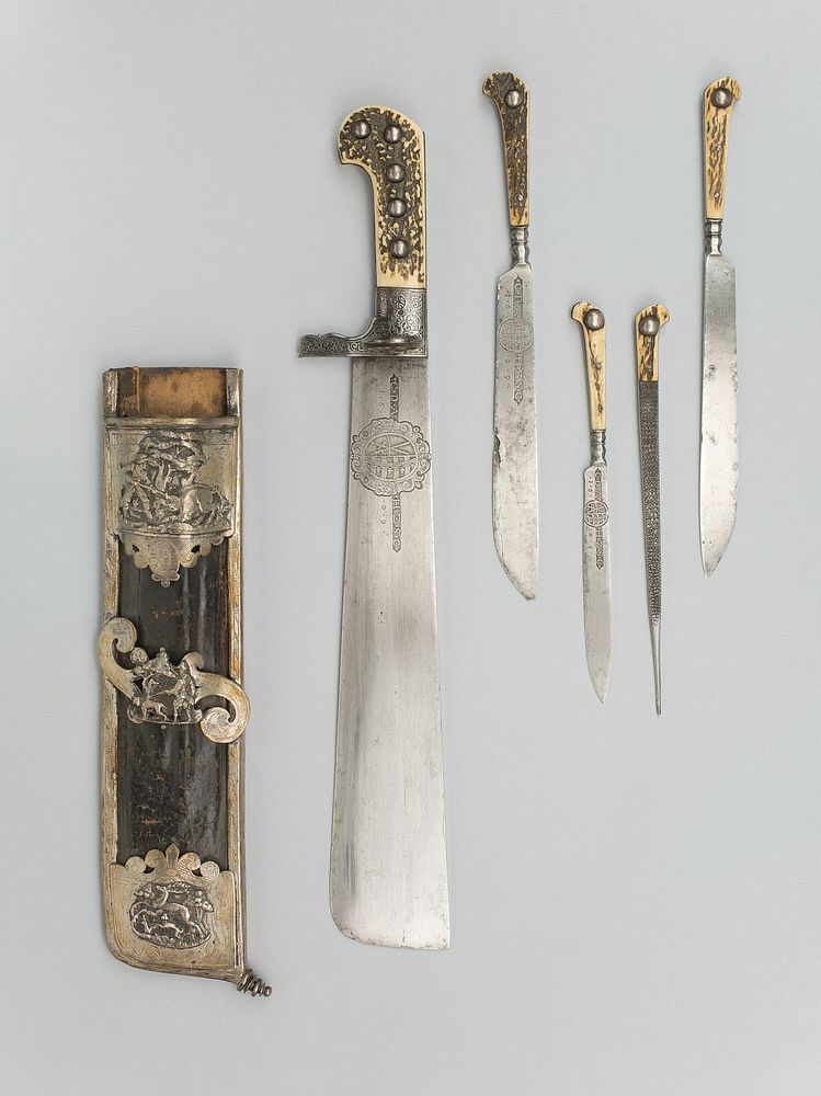 Hunting Trousse (Waidpraxe) with the Coat of Arms and Initials of Christian II, Elector of Saxony by Joachim Puttlost