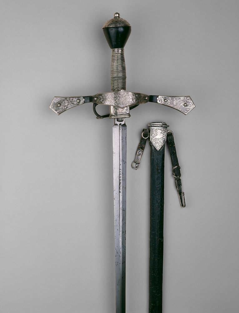 Sword with Scabbard for an Officer in the Bodyguard of the Elector of Saxony by Urban Schneeweiss