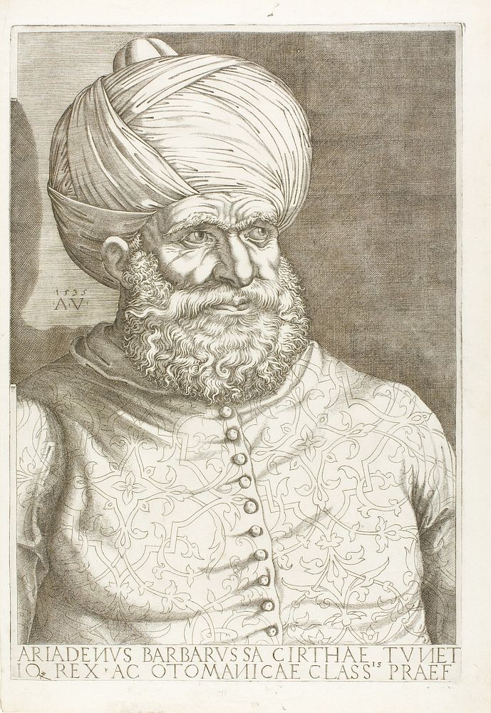 Portrait of Barbarossa by Agostino dei Musi