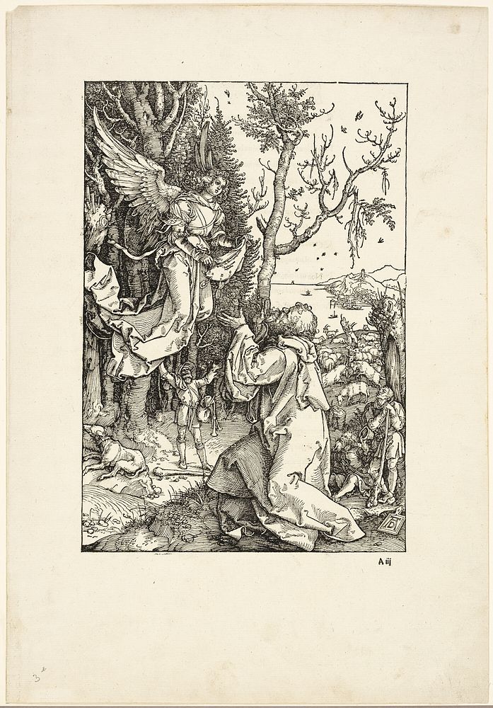 Joachim and the Angel, from The Life of the Virgin by Albrecht Dürer