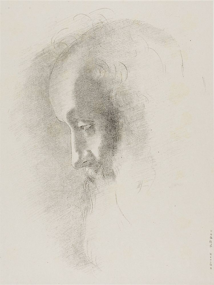 To Old Age, plate 1 of 6 by Odilon Redon