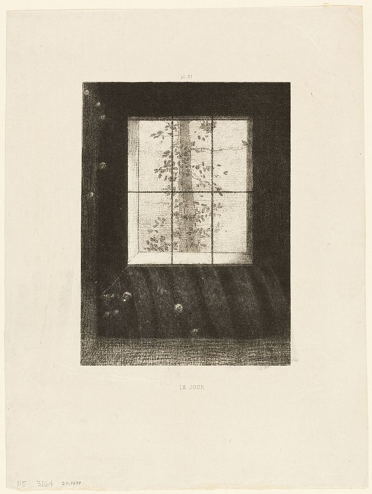 Day, plate 6 from Dreams by Odilon Redon
