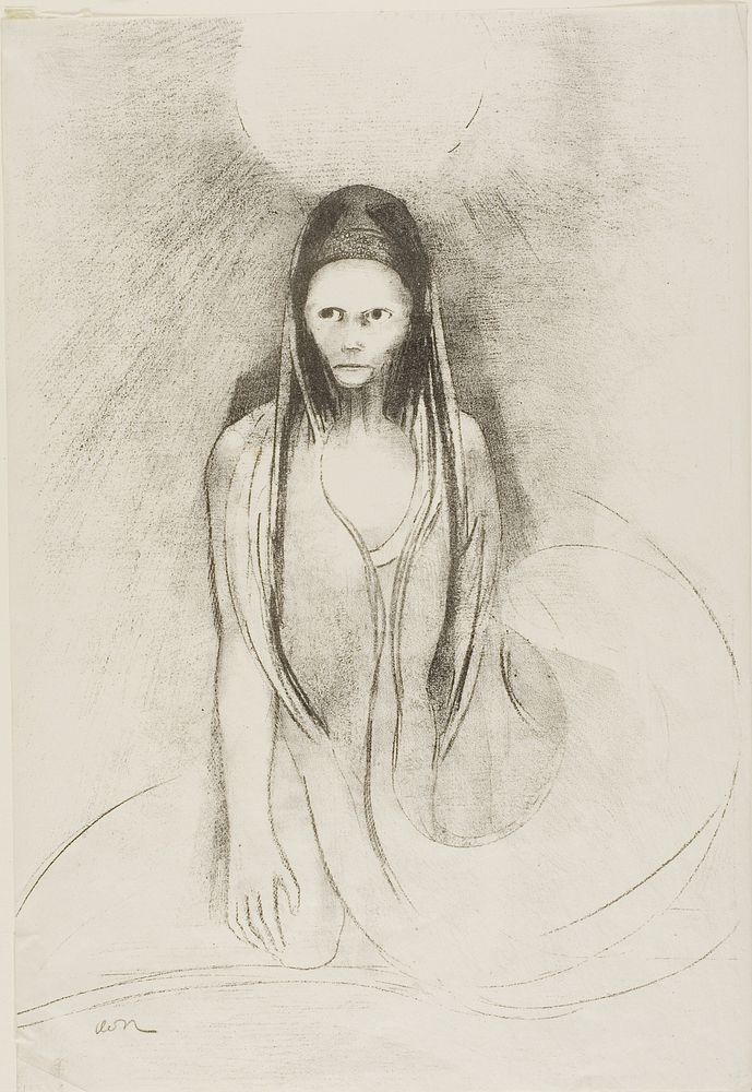 Intelligence was Mine! I Became the Buddha, plate 12 of 24 by Odilon Redon