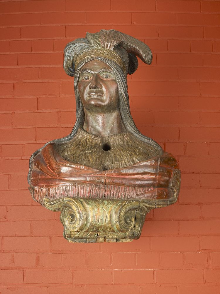 Ship Figurehead: Native American Bust by Artist unknown