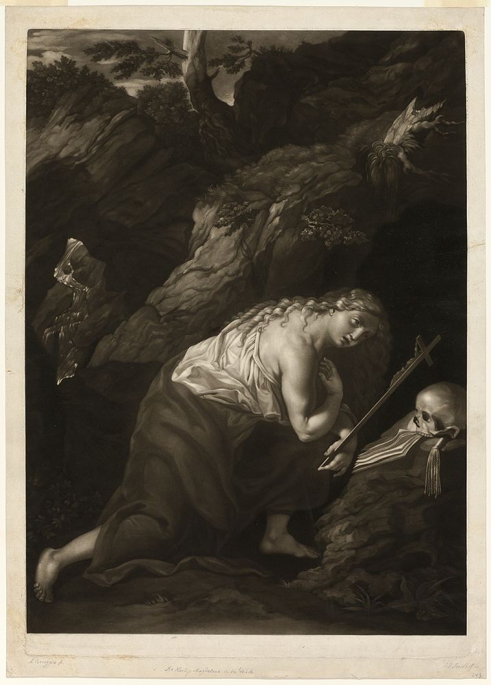 Magdalen in the Desert by Johann Joseph Freidhoff