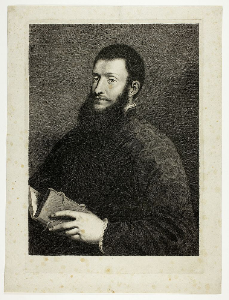 Portrait of the Poet Pietro Aretino, from Cabinet Reynst; Variarum imaginum a celeberrimis artificibus pictarum Caelaturae…