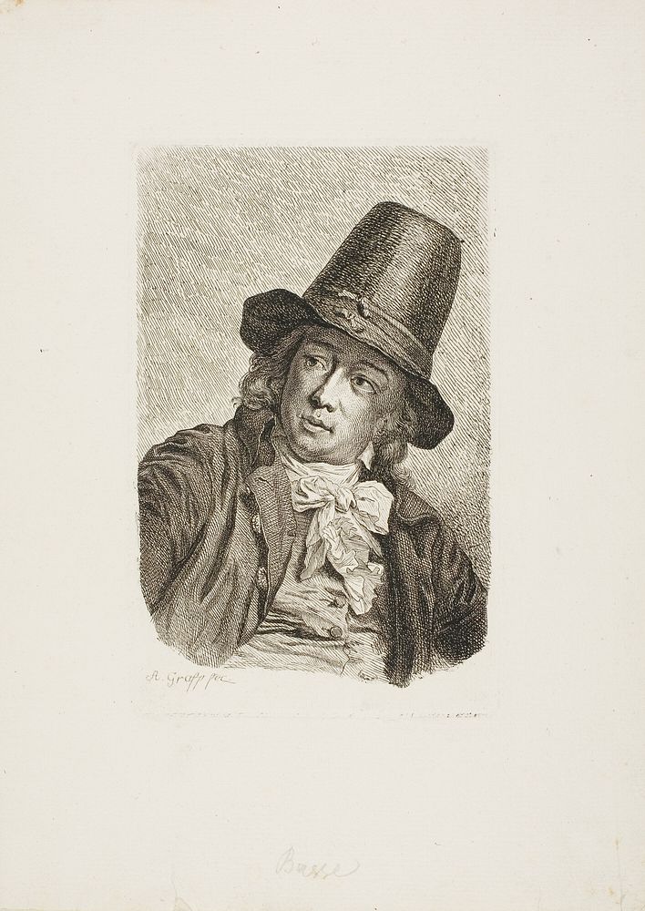 Portrait of Abraham Bosse by Anton Graff