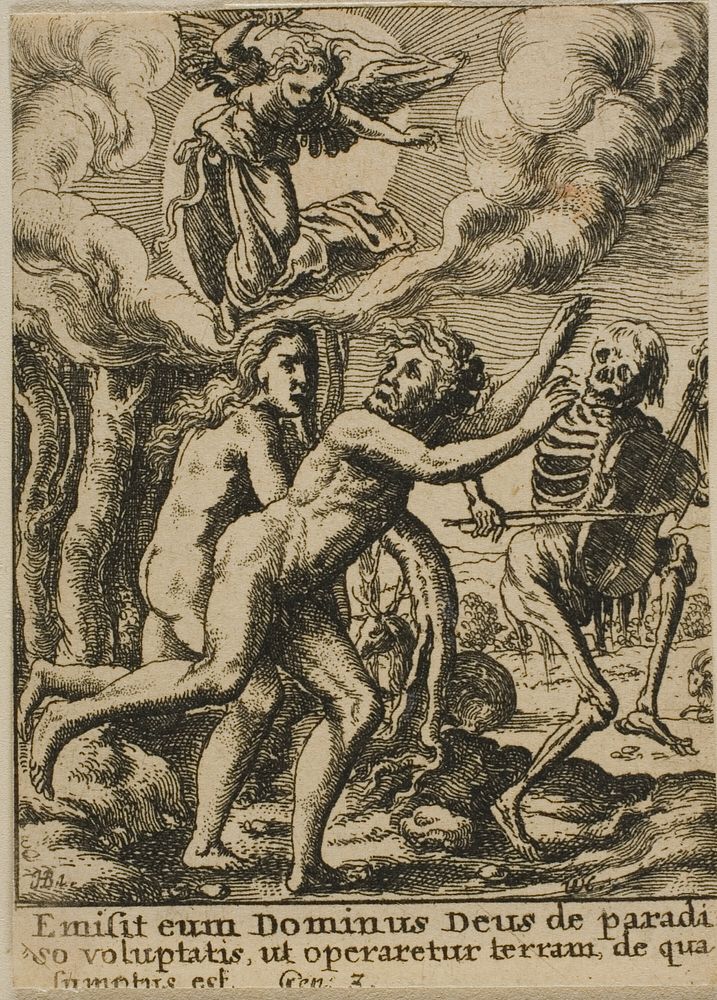 Expulsion from Paradise by Wenceslaus Hollar