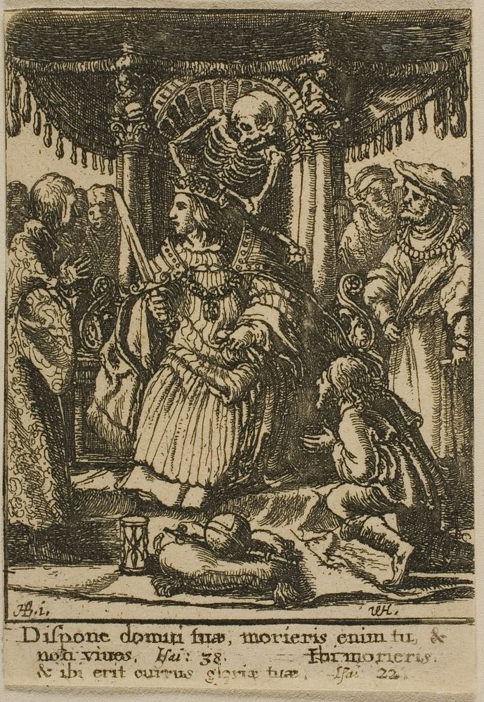 The Emperor and Death by Wenceslaus Hollar