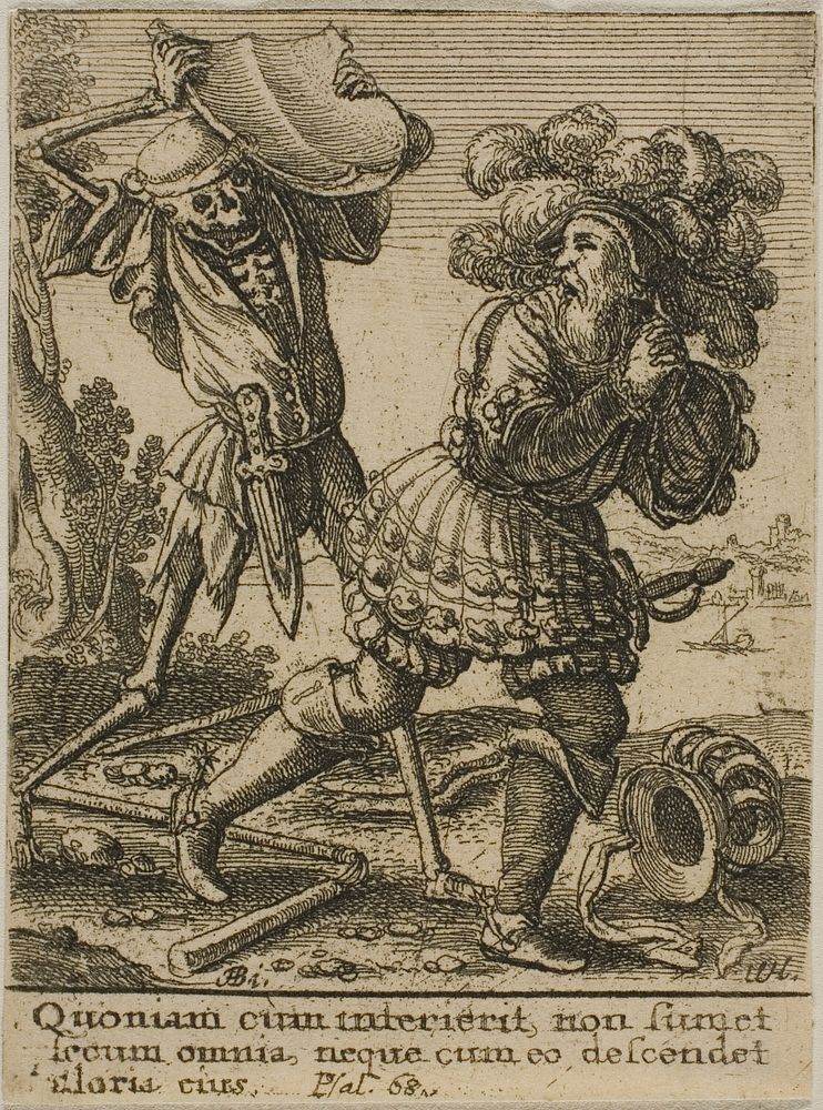 The Count and Death by Wenceslaus Hollar
