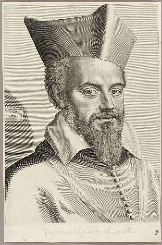 Nicolas Coeffeteau, Bishop of Marseilles by Claude Mellan