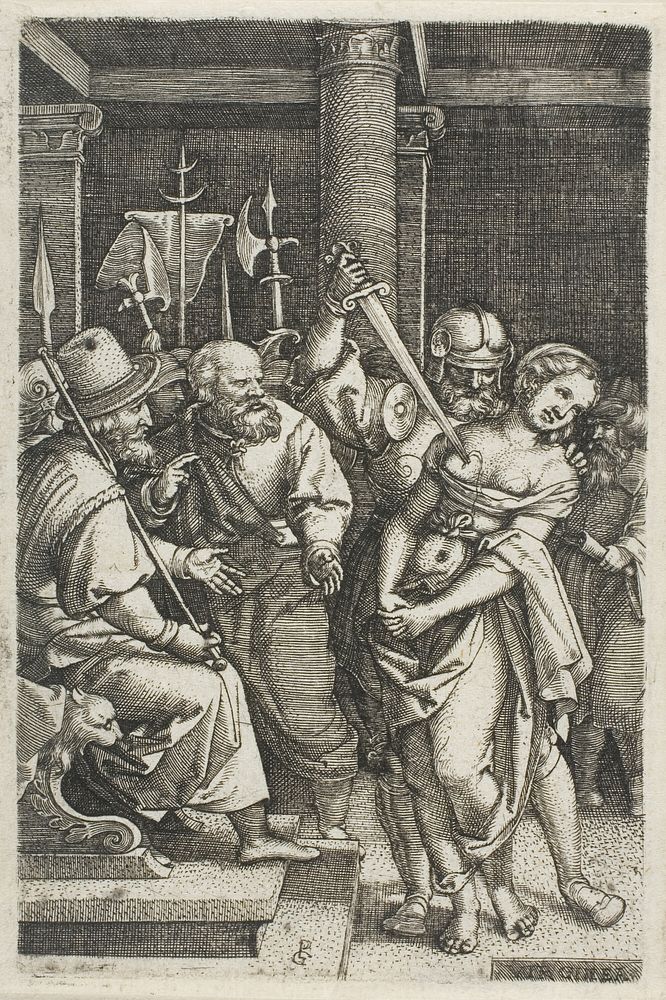 Virginius Killing His Daughter by Georg Pencz