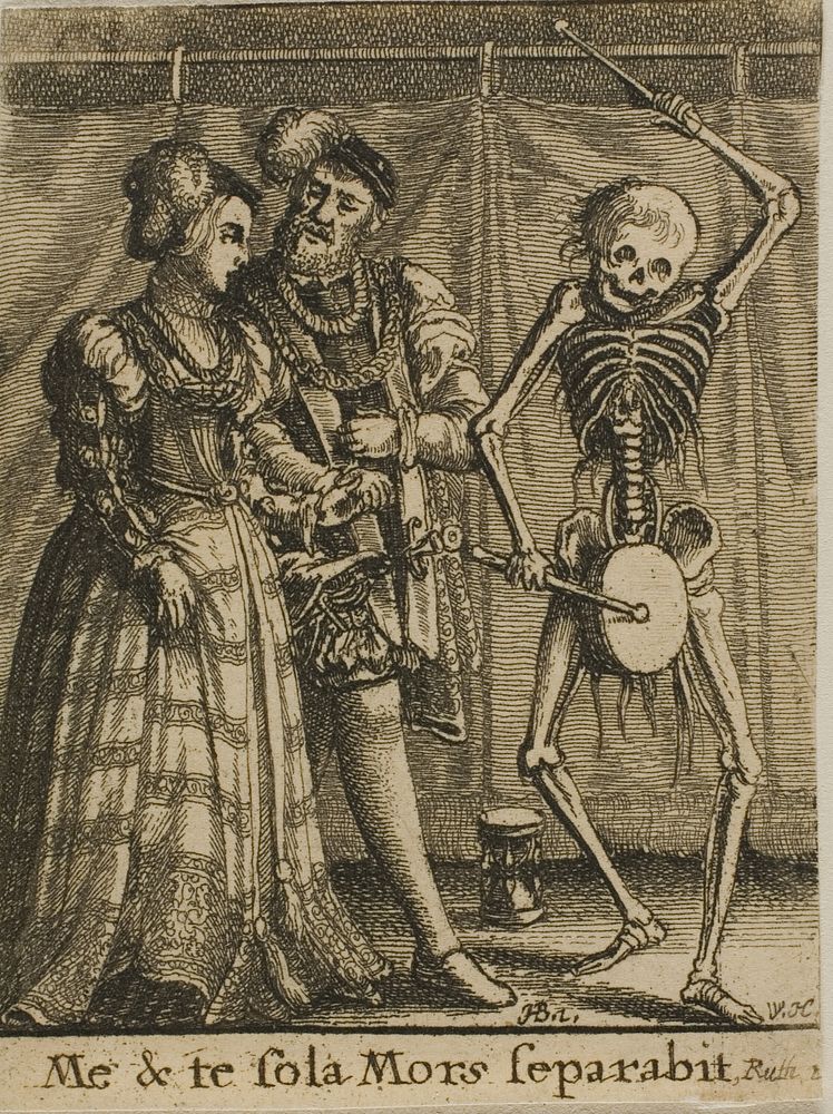 The Bridal Pair and Death by Wenceslaus Hollar