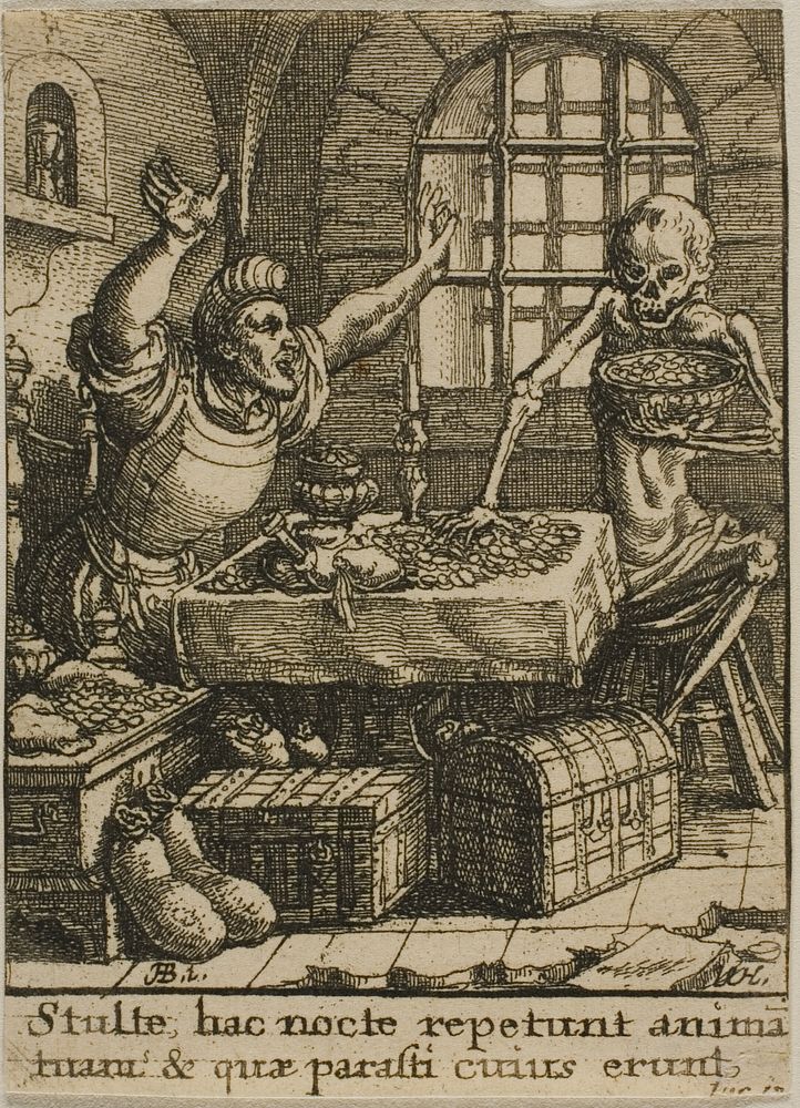 The Rich Man and Death by Wenceslaus Hollar