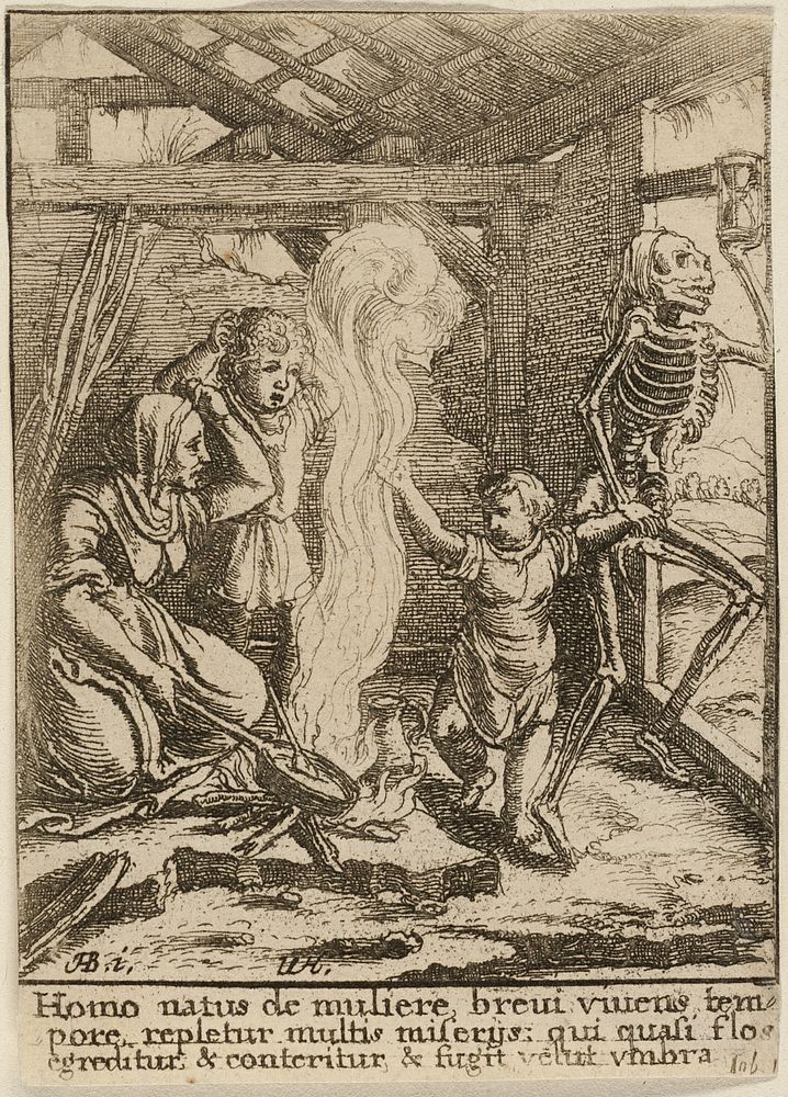 The Child and Death by Wenceslaus Hollar