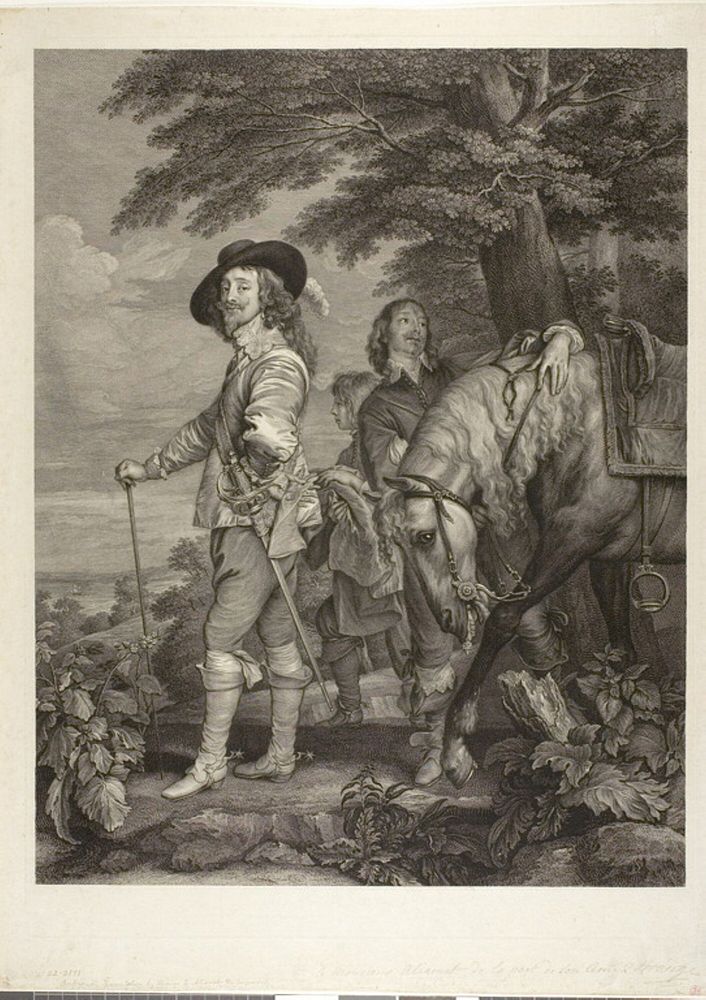 Charles I, King of England, with James, 1st Duke of Hamilton by Robert Strange