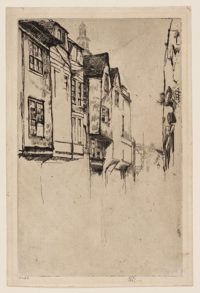 Wych Street, London by James McNeill Whistler