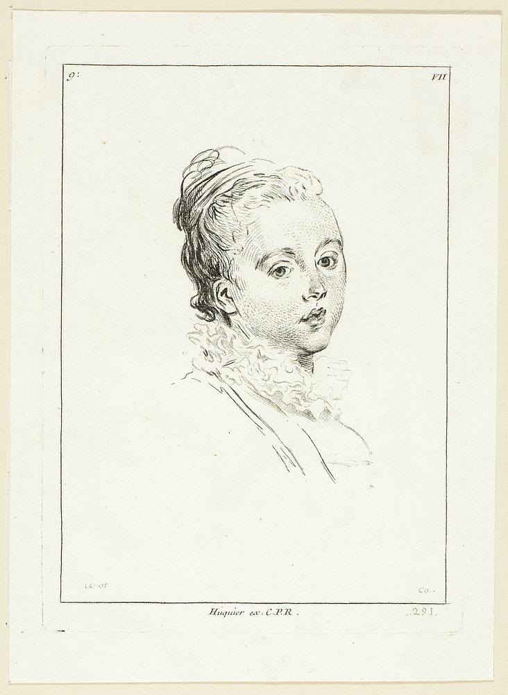 Woman's Head (turned to left) by Anne Claude Philippe Caylus