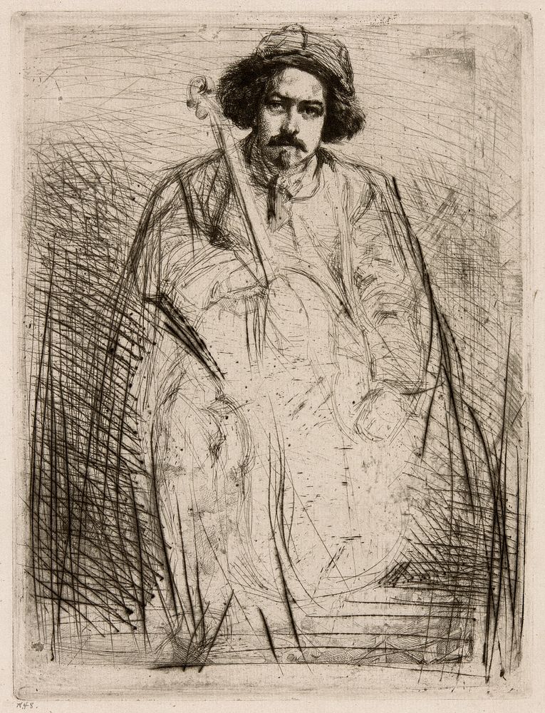 J. Becquet, Sculptor by James McNeill Whistler