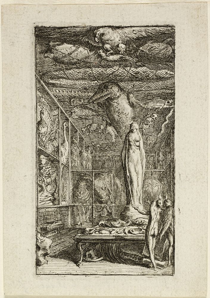 Frontispiece for Almanach Historico-Physique by Gabriel Jacques de Saint-Aubin