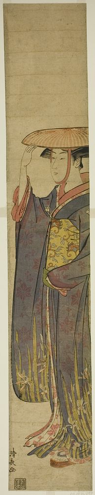 Young Woman Wearing a Hat by Torii Kiyonaga