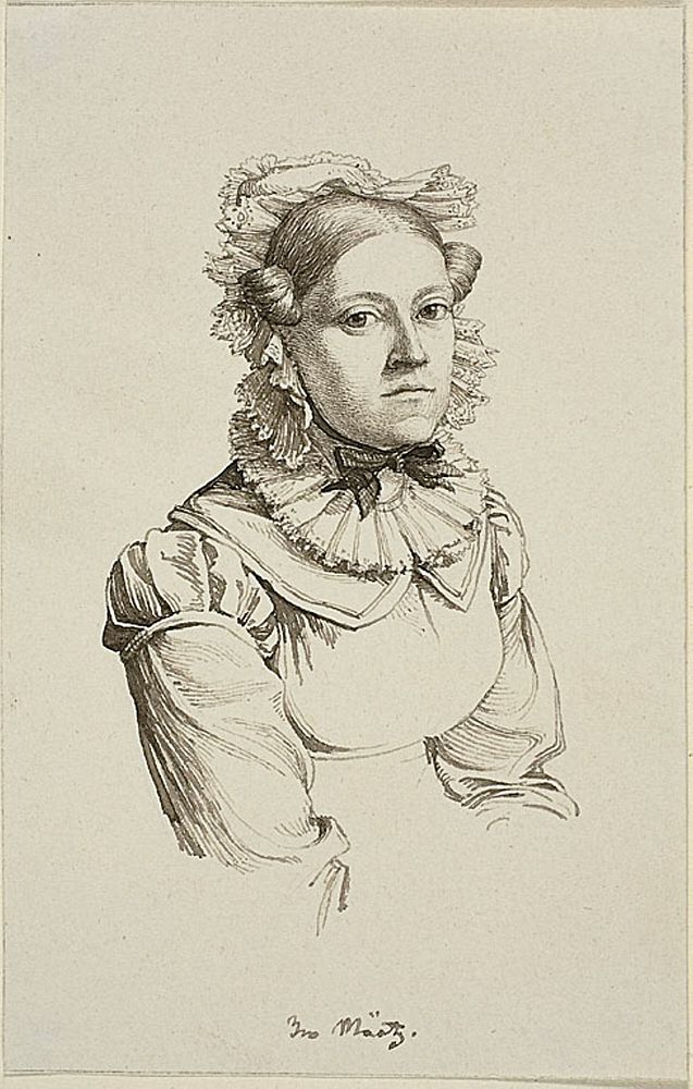 Bust of Eva Maatz by Gerhardt Wilhelm von Reutern