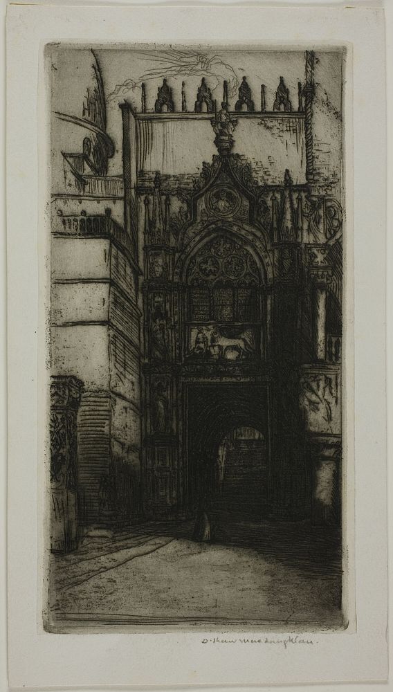 Portal of the Ducal Palace, Venice by Donald Shaw MacLaughlan