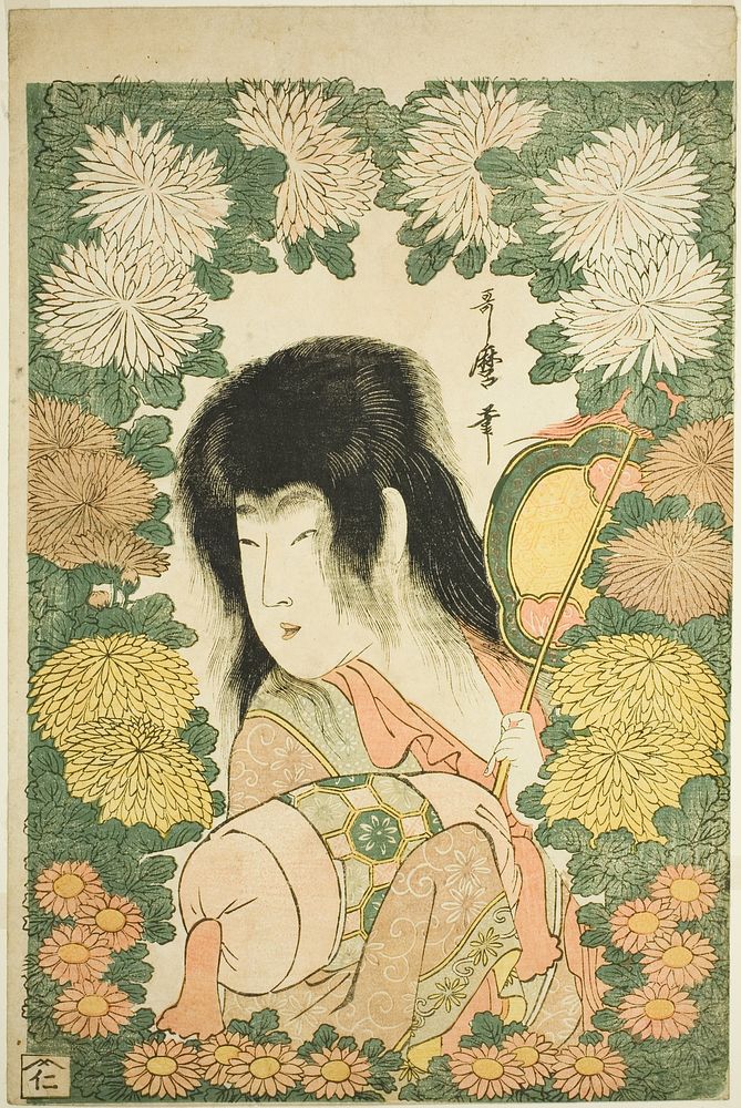Chrysanthemum Boy by Kitagawa Utamaro