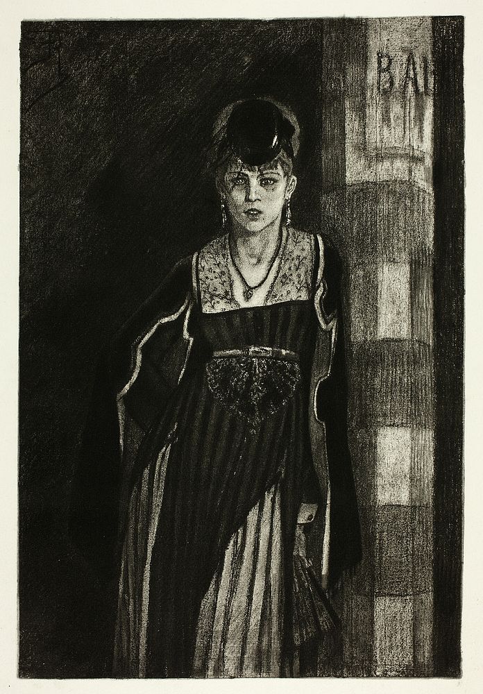 The Absinthe Drinker by Félicien Rops