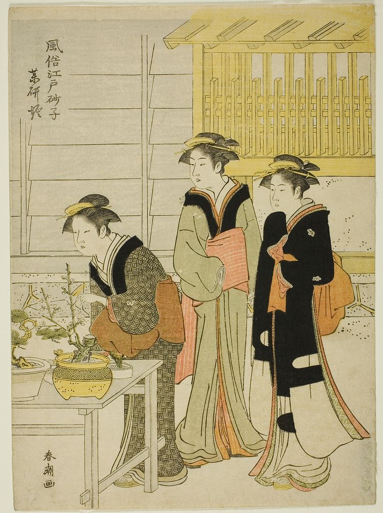 Yagenbori, from the series "Fashionable Sands of Edo (Fuzoku Edo sunago)" by Katsukawa Shunchô